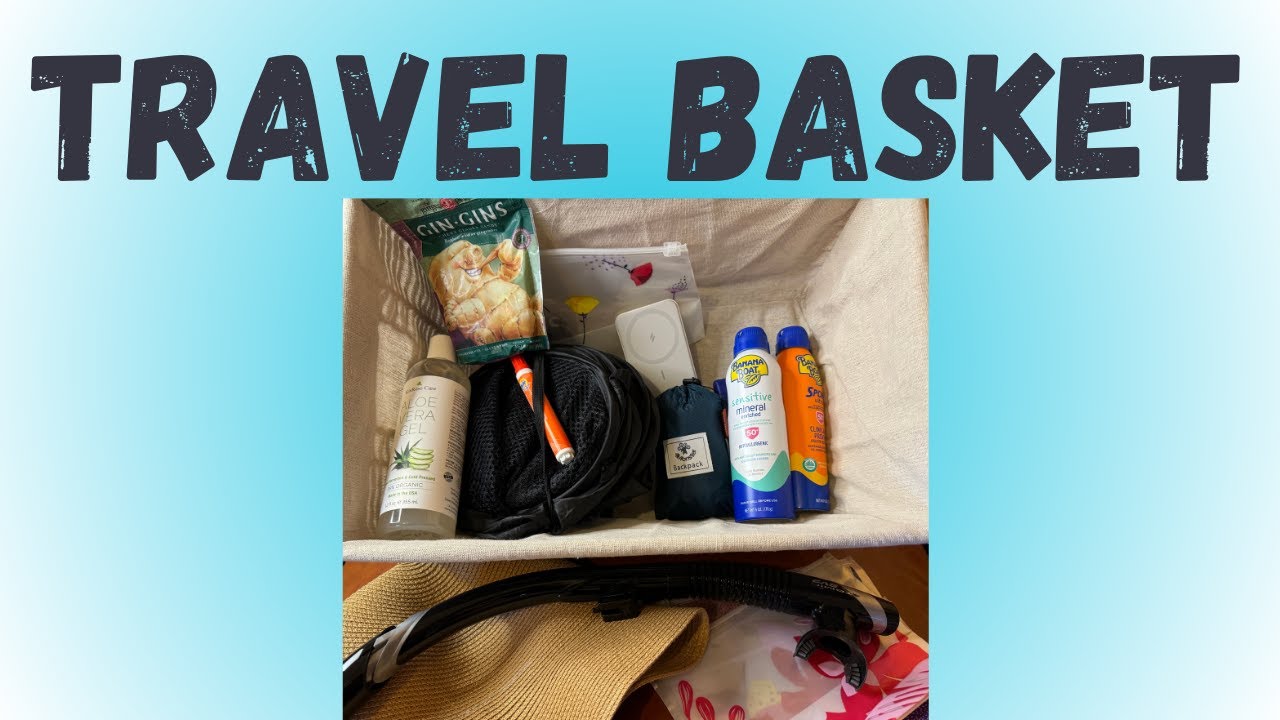 What I keep in my travel basket | Cruise essentials!