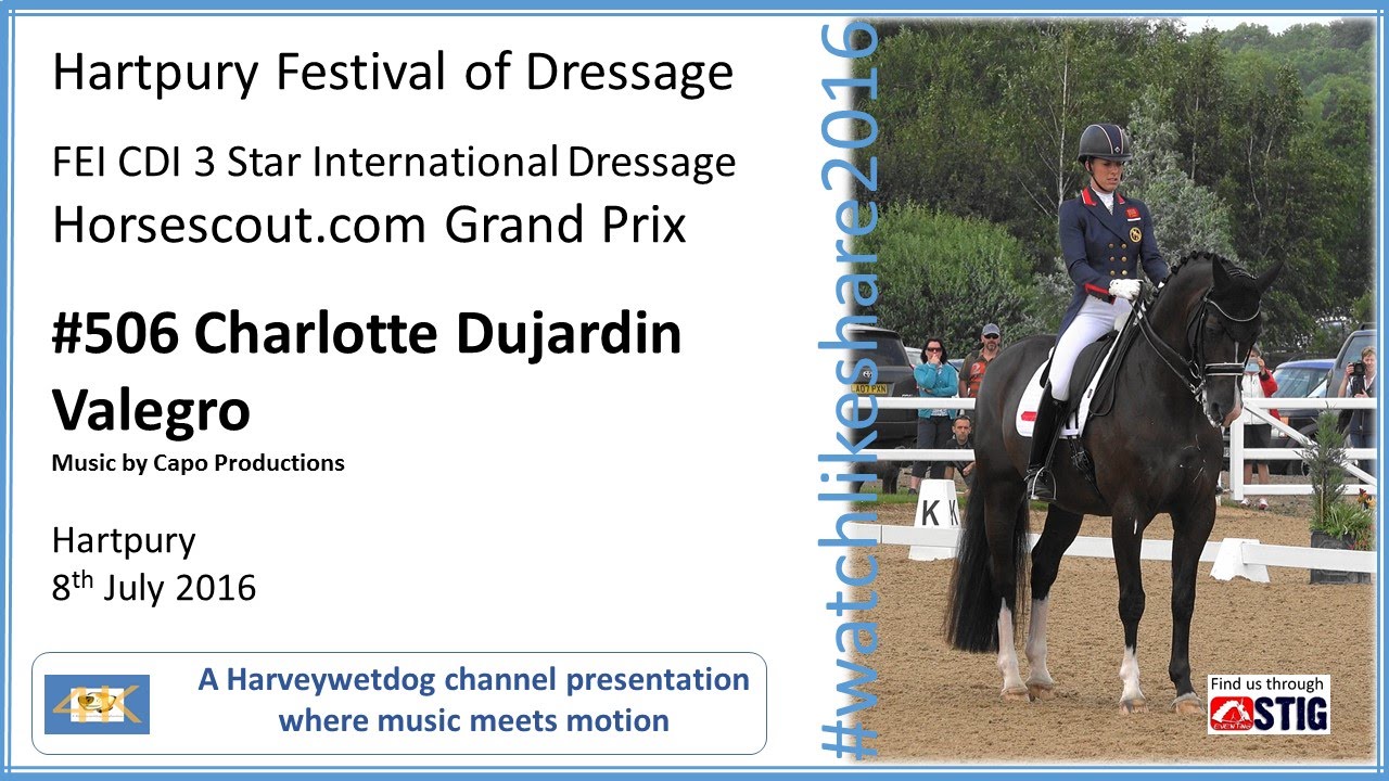 Charlotte Dujardin and Valegro Grand Prix: Hartpury Festival of Dressage 2016