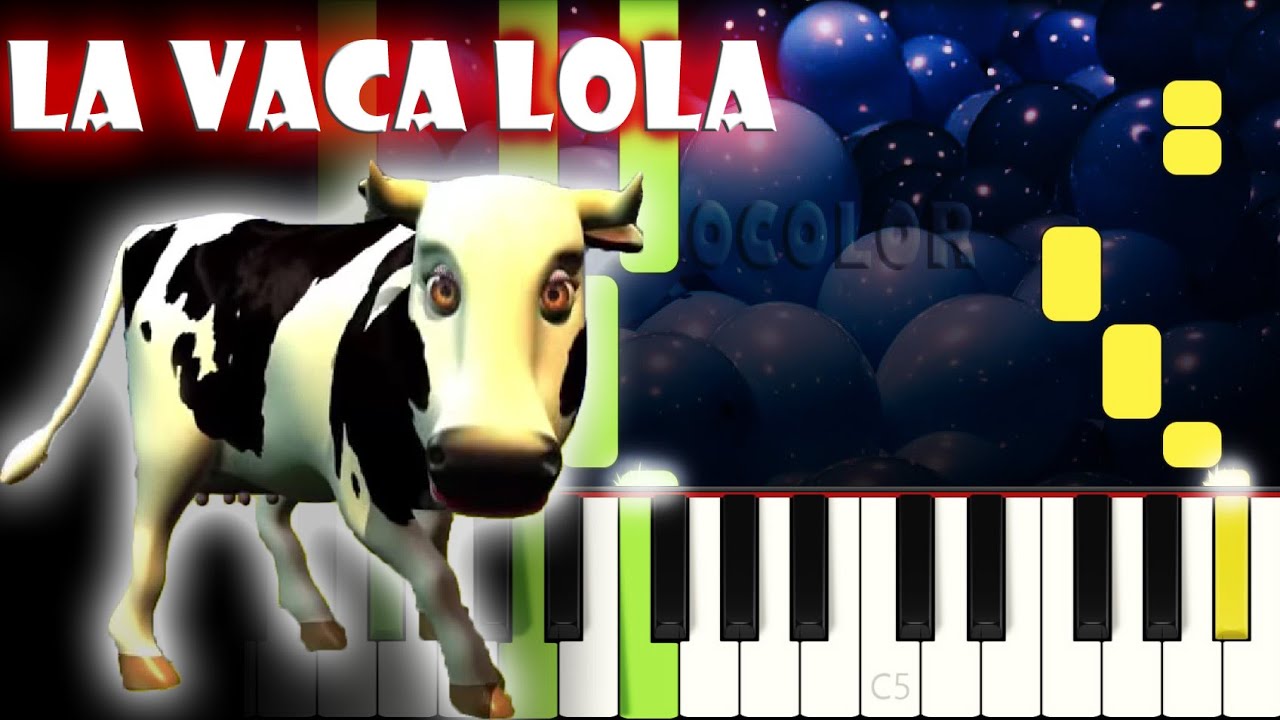 La Vaca Lola | Piano Cover | Tutorial | Karaoke