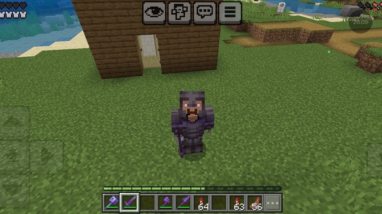 I made a fully netherite set and small basee....👍👍👏