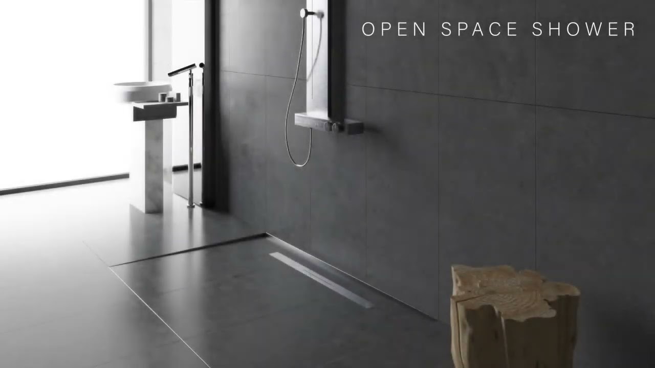 Glass Profile Profiles for floor level showers