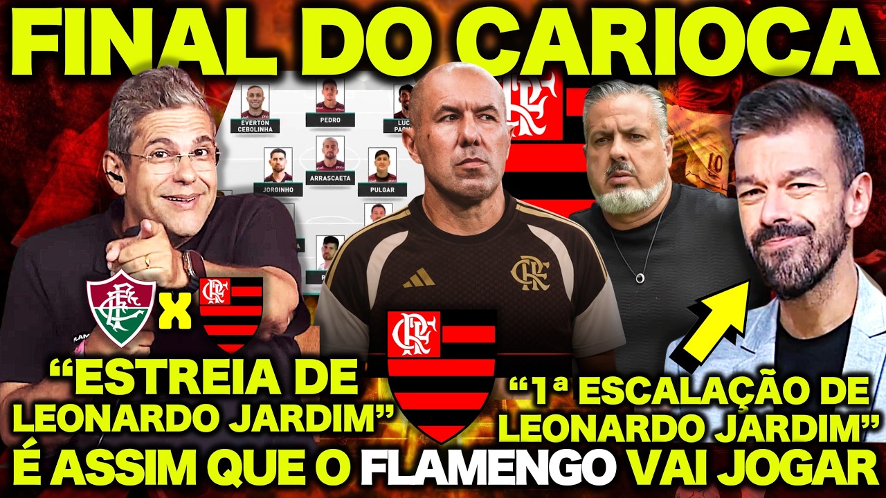 NOVO PATROCINADOR no FLAMENGO ! MUDANÇA de LEONARDO JARDIM no FLAMENGO! FINAL FLUMINENSE X FLAMENGO
