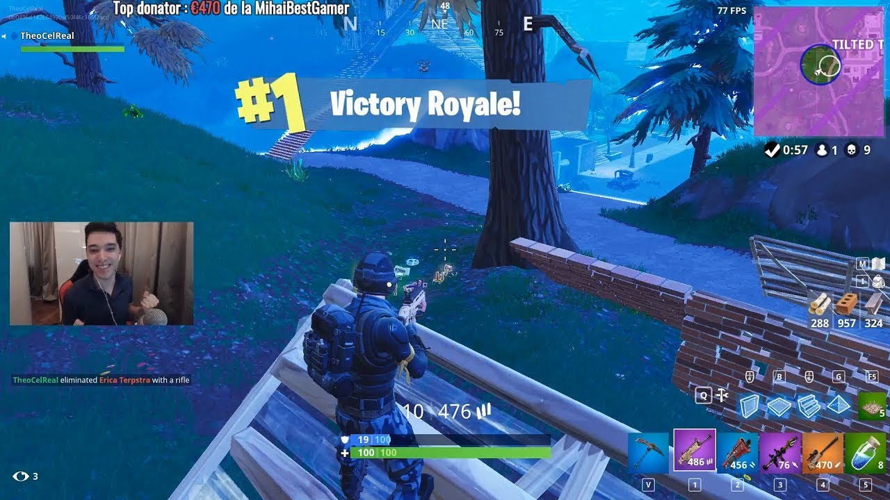 TREI VICTORII SOLO !!! FORTNITE ROMANIA LIVE !!!