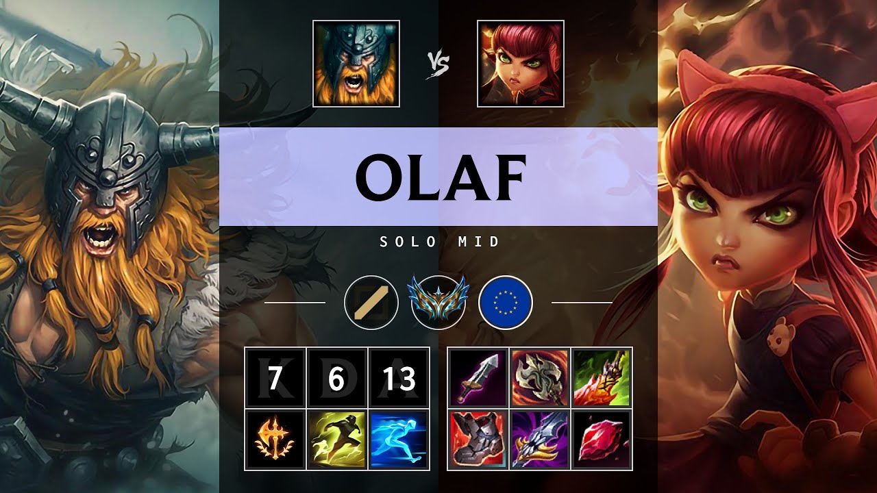 Olaf Mid vs Annie - EUW Challenger Patch 25.17
