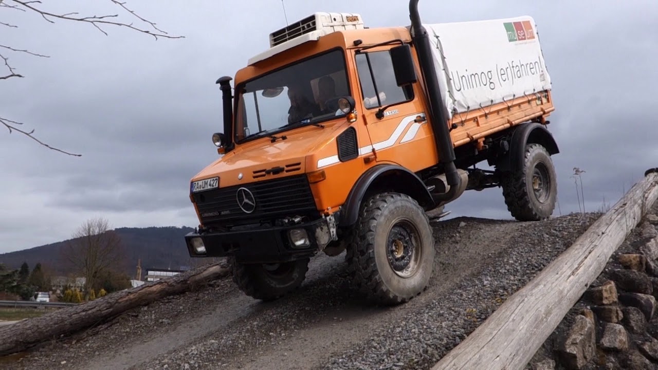 Unimog selberfahren auf steilsten Auffahrten im Unimogmuseum