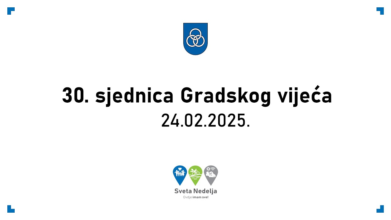 30. sjednica Gradskog vijeća - 24.02.2025.