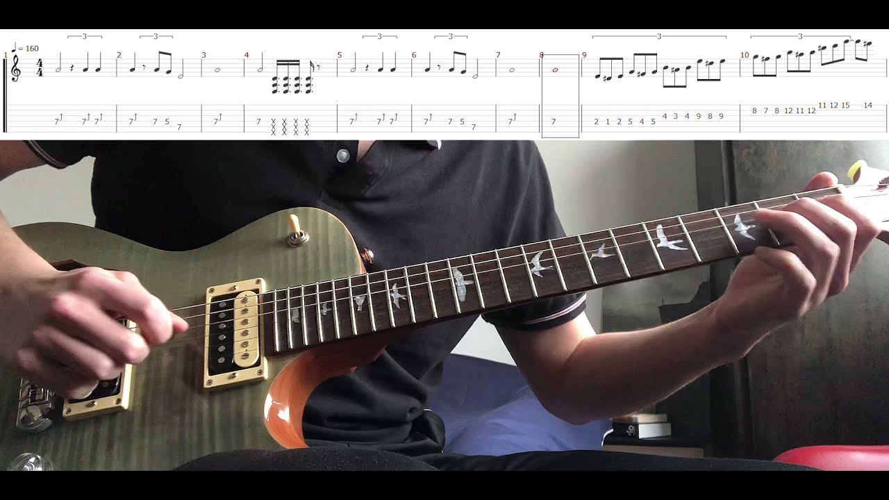 Imagine Dragons - Warriors (Guitar + Tabs) Solo _ League Of Legends