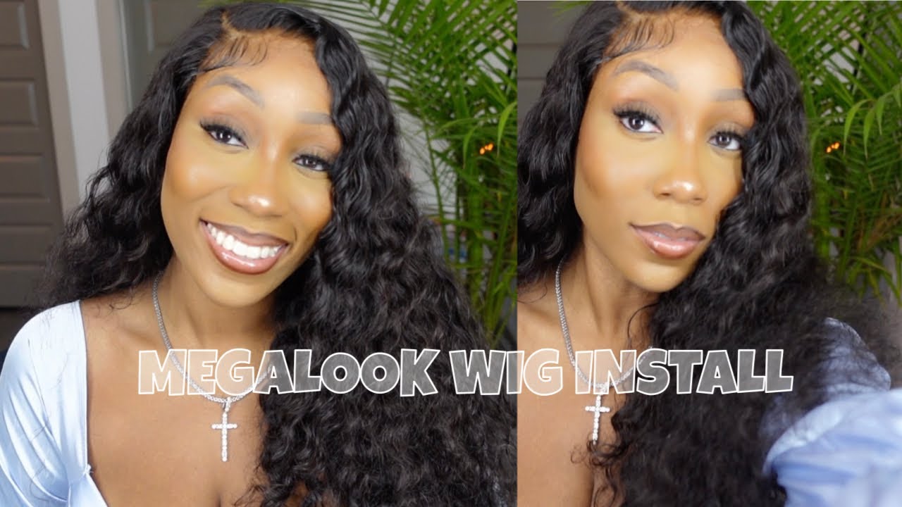 MEGALOOK 5X5 CLOSURE 26 INCH LOOSE WAVE WIG INSTALL
