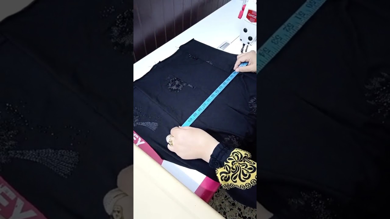 طريقة خياط ابو 3 بنسات الي فصلته الكم #تعليم خياطه
