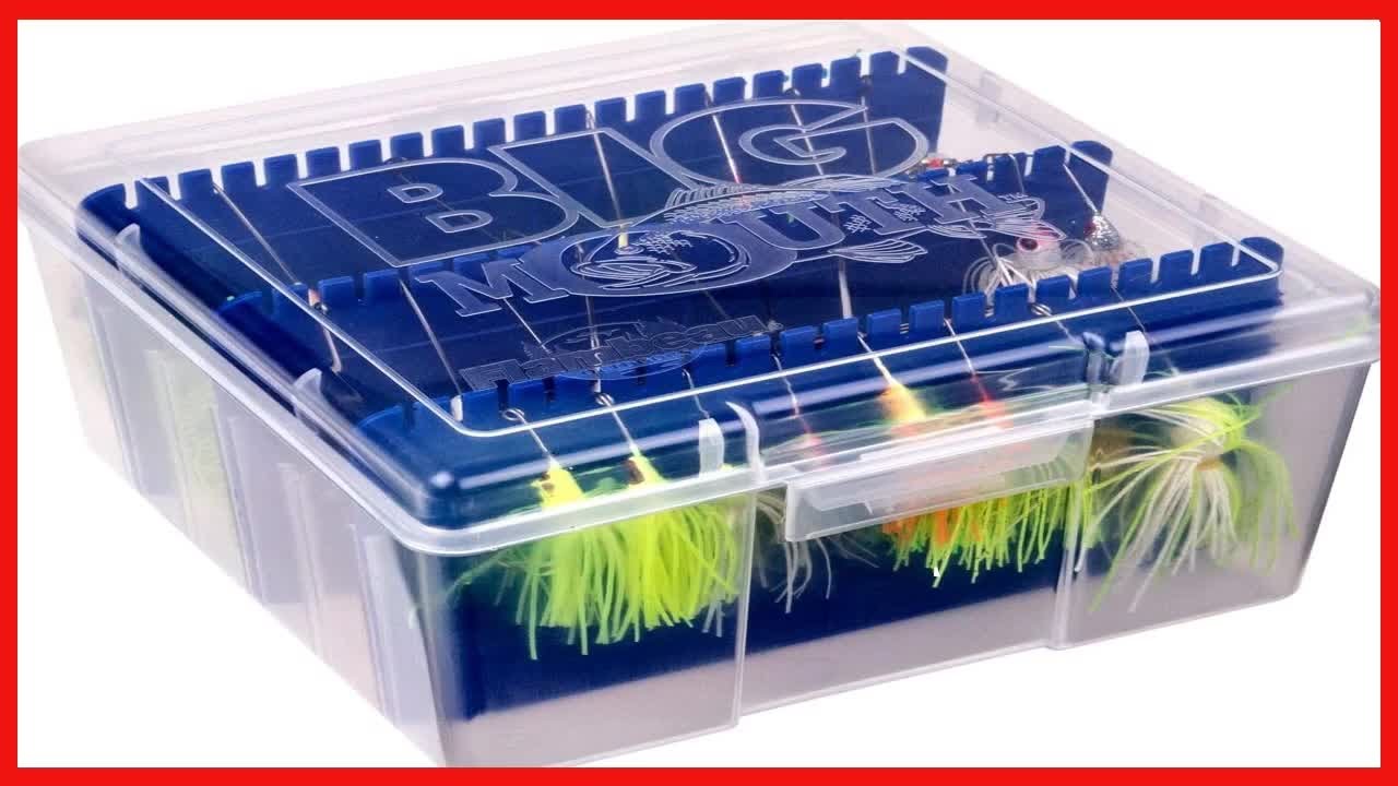 Flambeau Outdoors 00330 Medium Spinnerbait Box, Fishing Bait and Lure Organizer, Clear