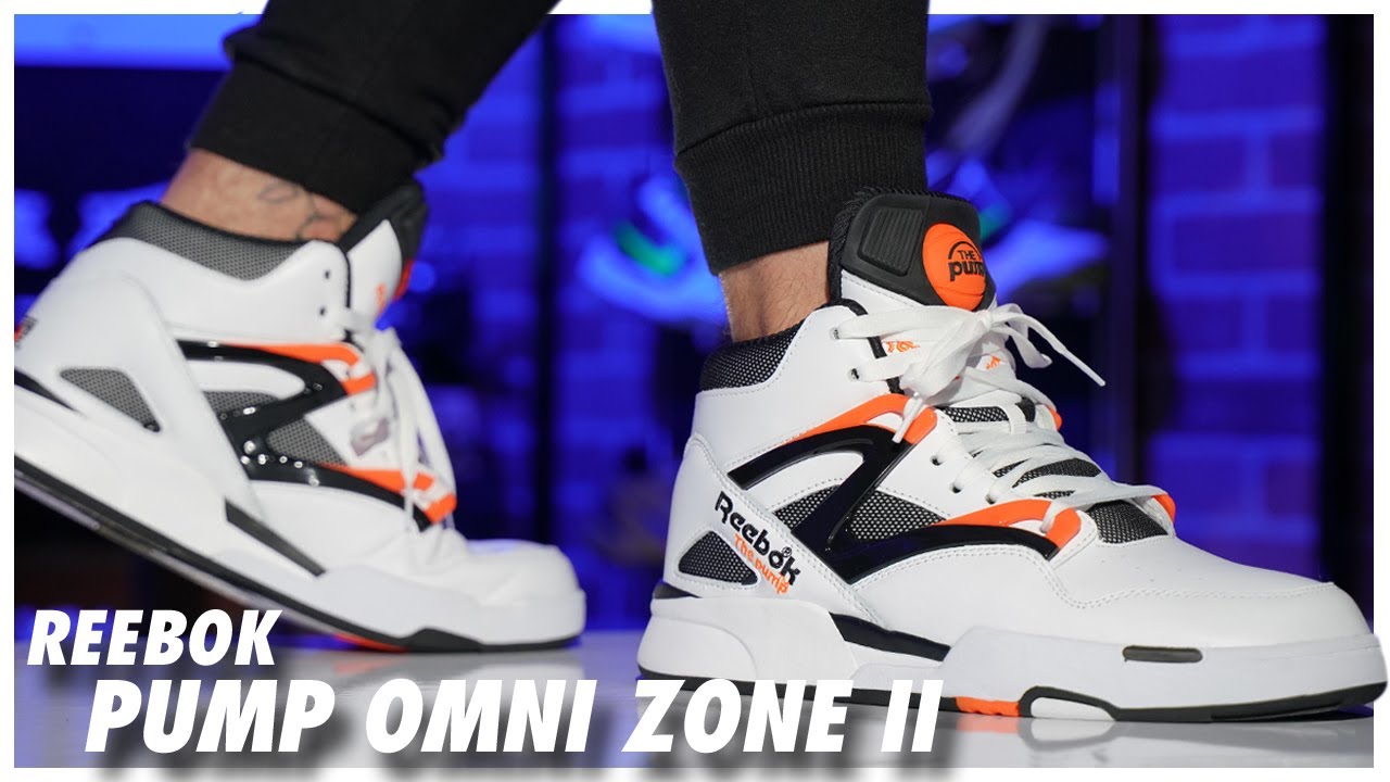 Reebok Pump Omni Zone 2 White/Black-Wild Orange