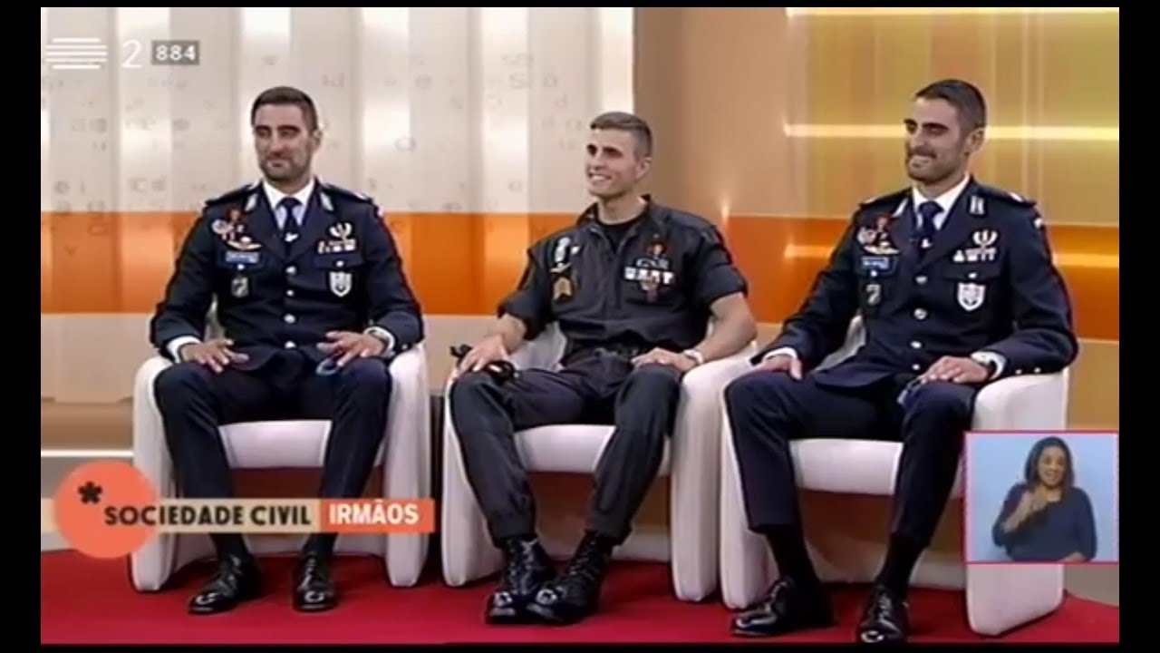 Trigémeos Ramalheiro no programa Sociedade Civil - Comandos/GNR/PSP