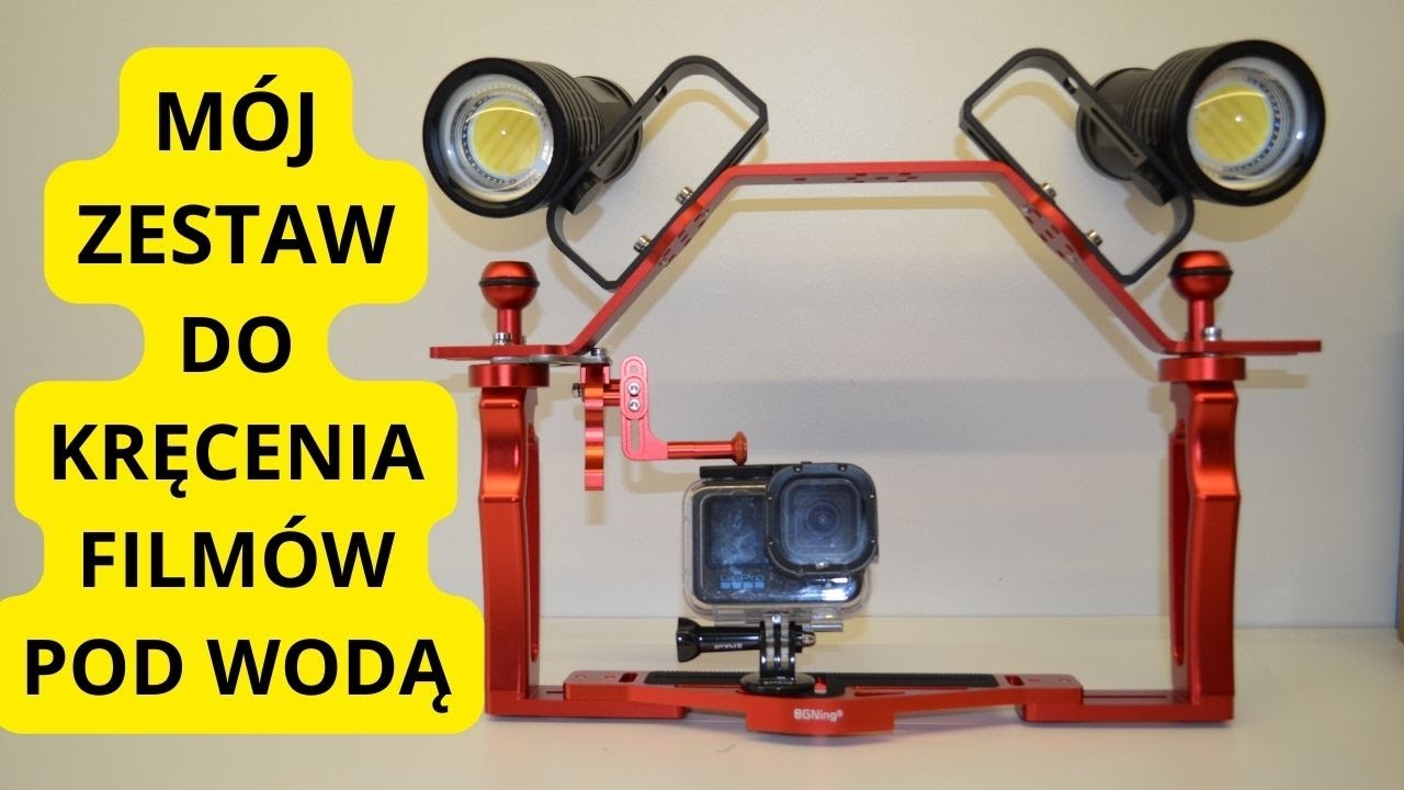 Podwodny uchwyt kamery (aparatu) i latarek. GoPro Hero 10.