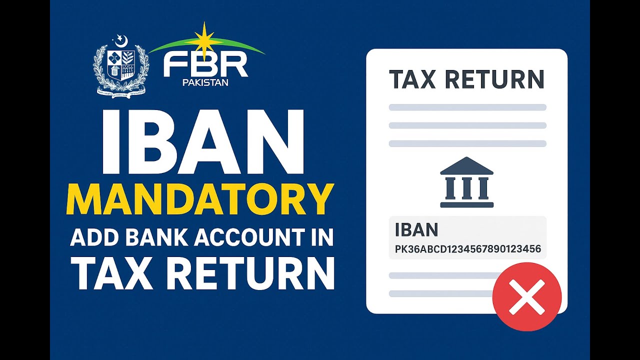 How to Add Bank Account in FBR Tax Return | IBAN Mandatory | Avoid Penalty