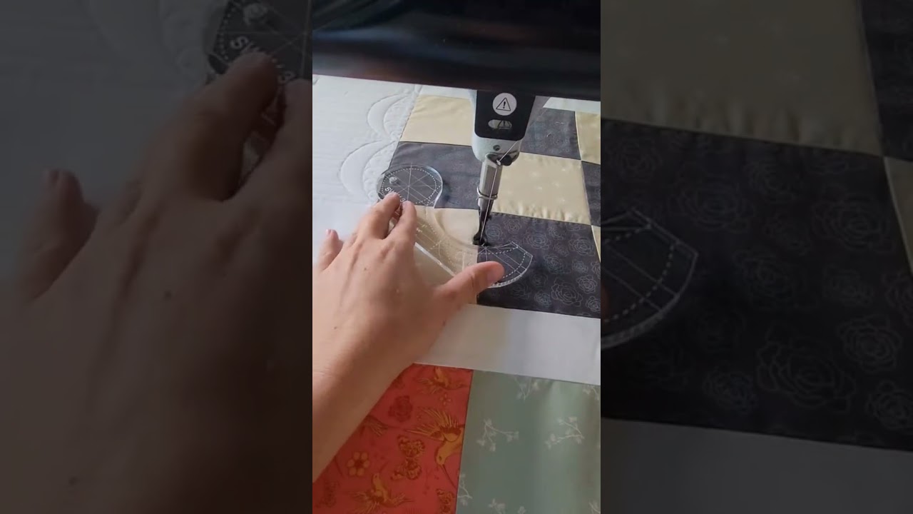 machine quilt a medallion #nataliabonner #quilting #longarmquilting