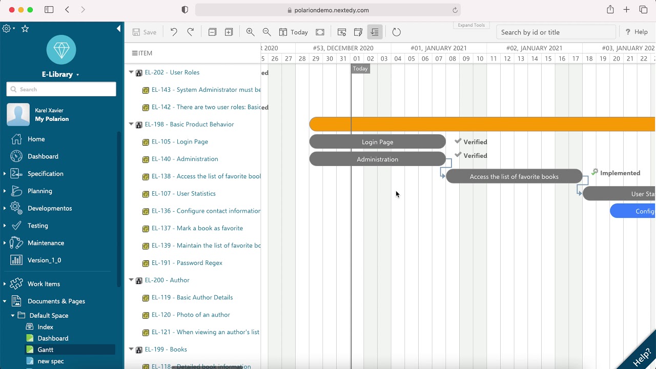 Setup Nextedy GANTT for Polarion ALM