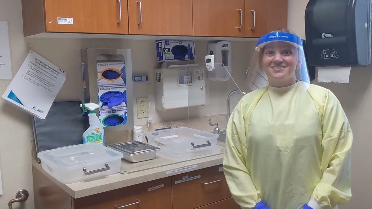 Laryngoscope Reprocessing Using High-Level Disinfection