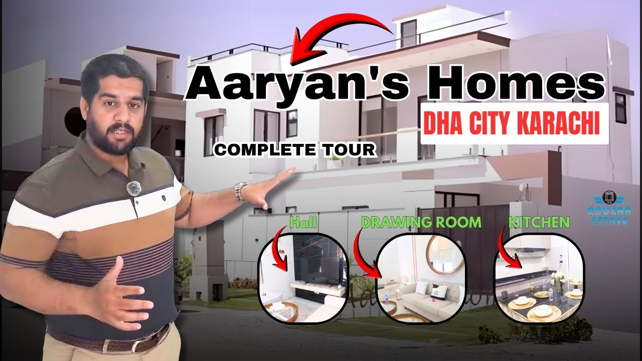 Aaryan’s Homes Complete Tour | Luxury House in DHA City Karachi | Abuzar Estate Exclusive