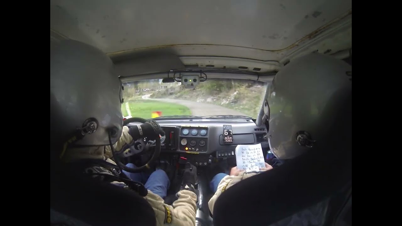 Rally Sørland 2024 SS 5, Ford Sierra Cosworth 2wd rally car inboard video