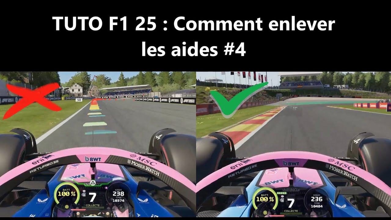TUTO F1 25 : 14 astuces pour enlever l'aide à la Trajectoire ! #f125