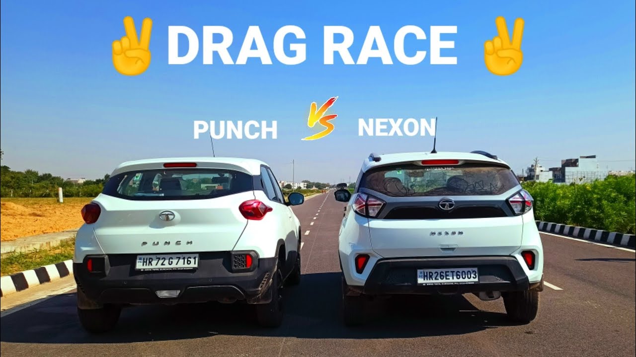 Tata Punch vs Nexon Drag race ✌️| First on YouTube