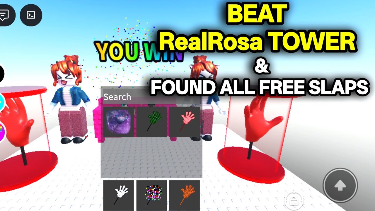 ПРОЙДИ Башню RealRosa и найди ВСЕ бесплатные пощёчины! 😱🔥 (Полный игровой процесс) | Roblox