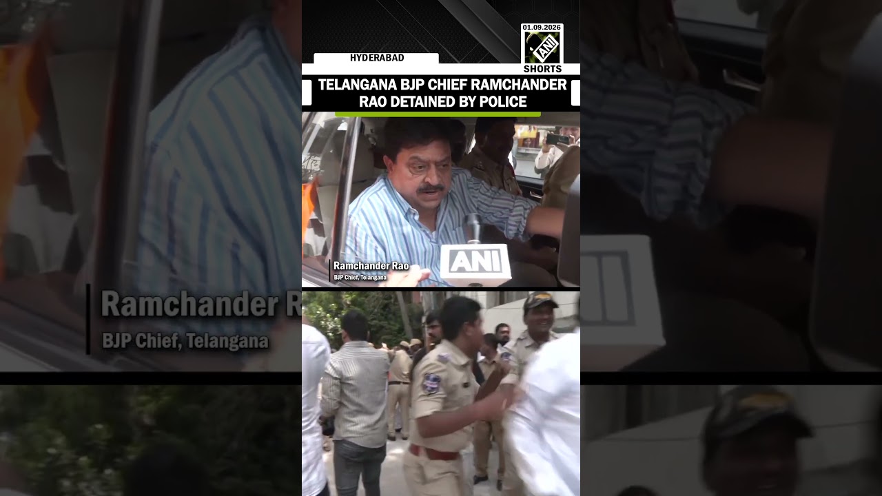 Telangana BJP Chief N Ramchander Rao detained by Telangana Police after house arrest fiasco