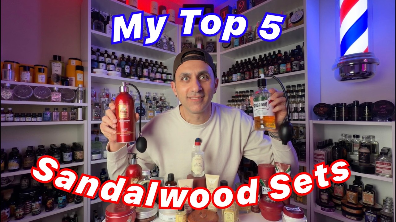 My Top 5  Sandalwood Shaving Sets