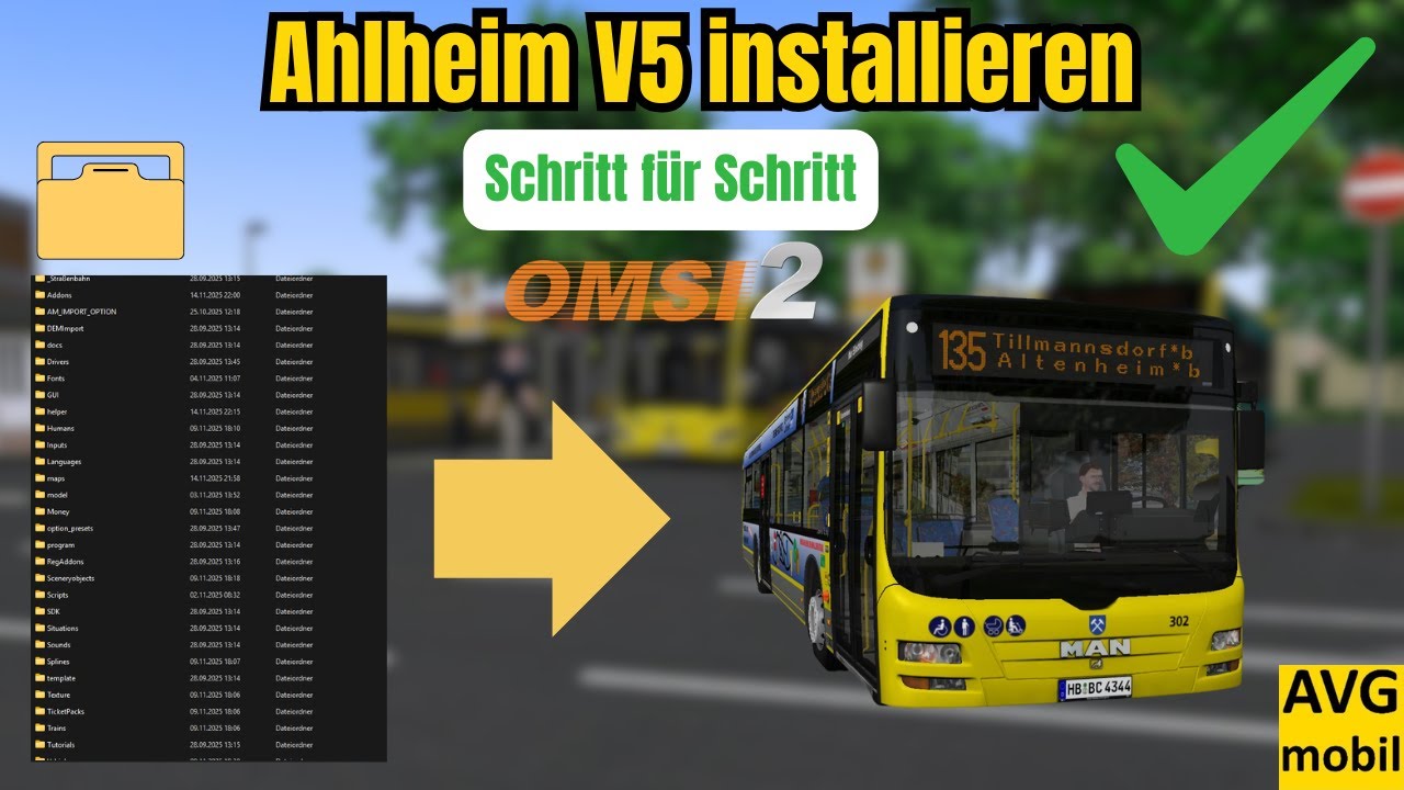 Ahlheim V5 INSTALLIEREN 🔥 Komplettes OMSI 2 Tutorial Schritt für Schritt (2025)