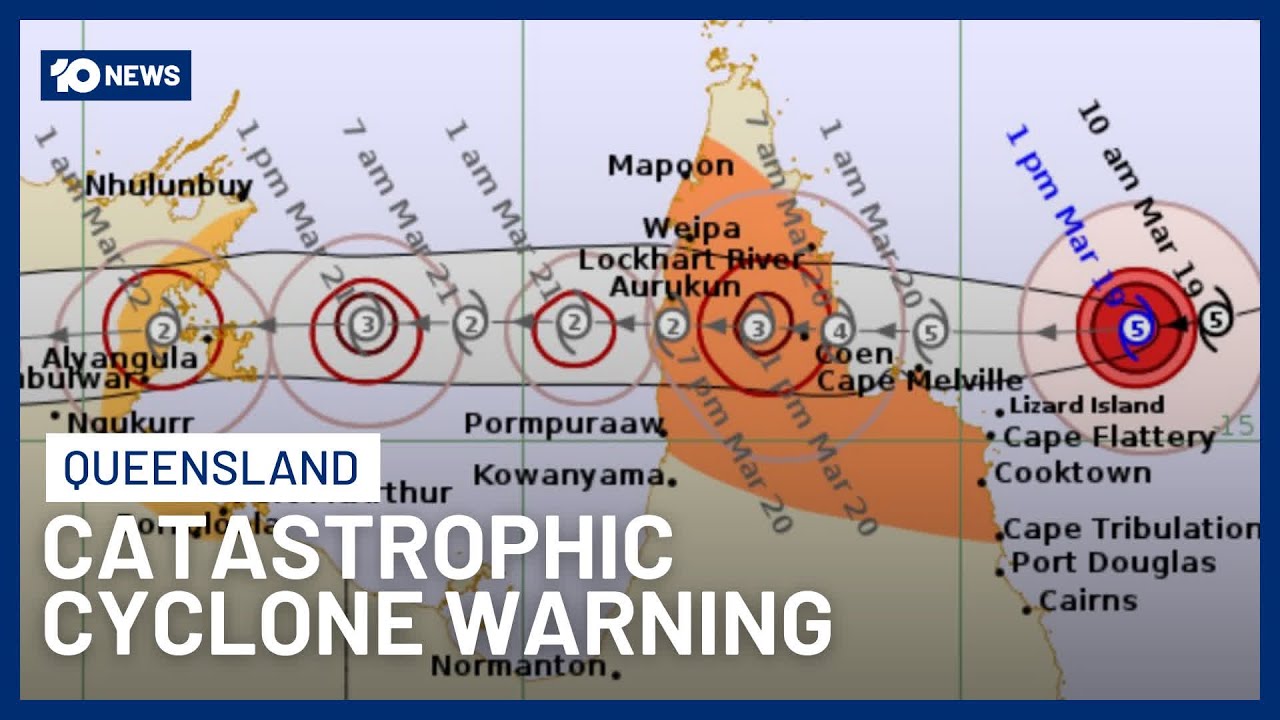 Tropical Cyclone Narelle Approaches Queensland Coast As Category 5 Storm | 10 News