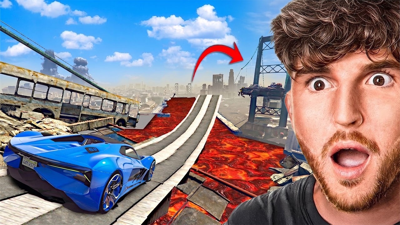Can You Jump The IMPOSSIBLE BRIDGE GAP In GTA 5..