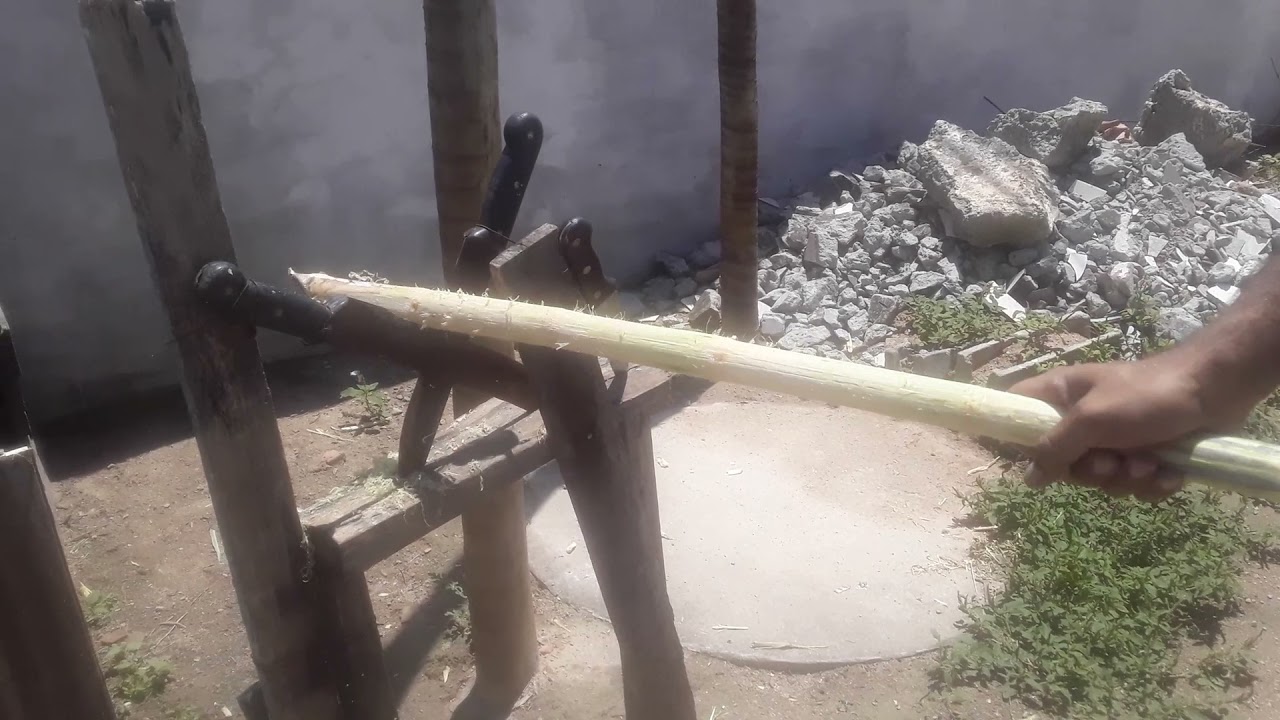 como fazer um raspador de cana manual / fazendo um caldo na roça