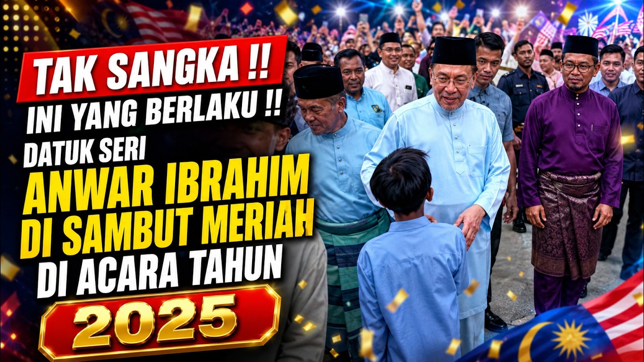 TAK SANGKA !! INI YANG BERLAKU !! DATUK SERI ANWAR IBRAHIM DI SAMBUT MERIAH DI ACARA TAHUN 2025