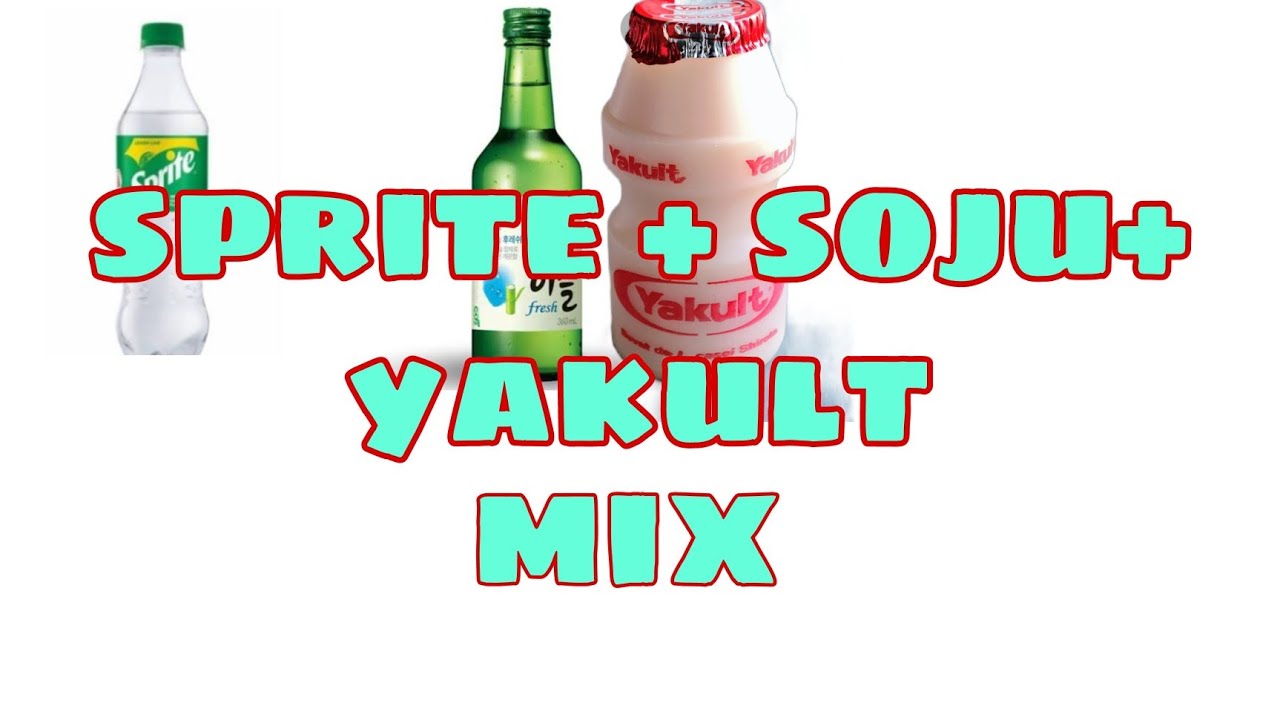 SOJU MIXED DRINKS | KOREAN DRINKS &bull;SOJU+YAKULT+SPRITE #shorts