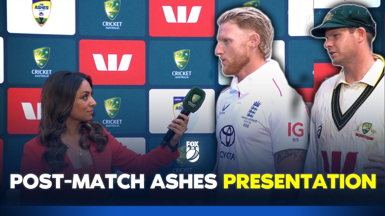 The START of the Bazball era? Captain&rsquo;s Smith & Stokes speak at the post-match presentation 🏆