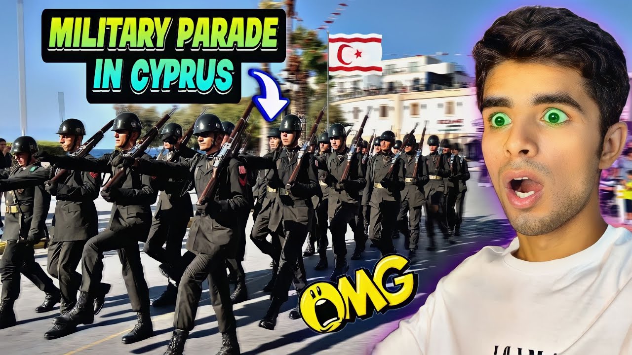Military parade in Cyprus 😎! Kyrenia !Girne. | 4k.Walking tour  ( part 2)👈