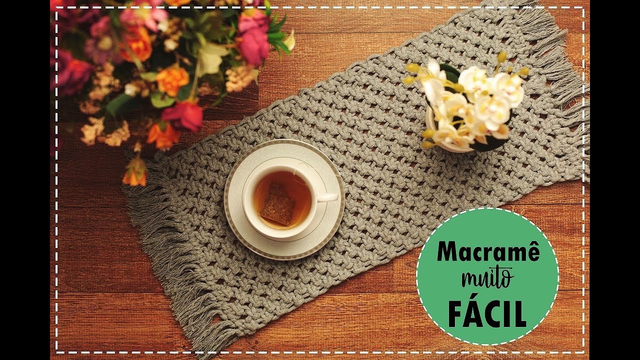 TAPETE EM MACRAMÊ - TUTORIAL FÁCIL / INICIANTE