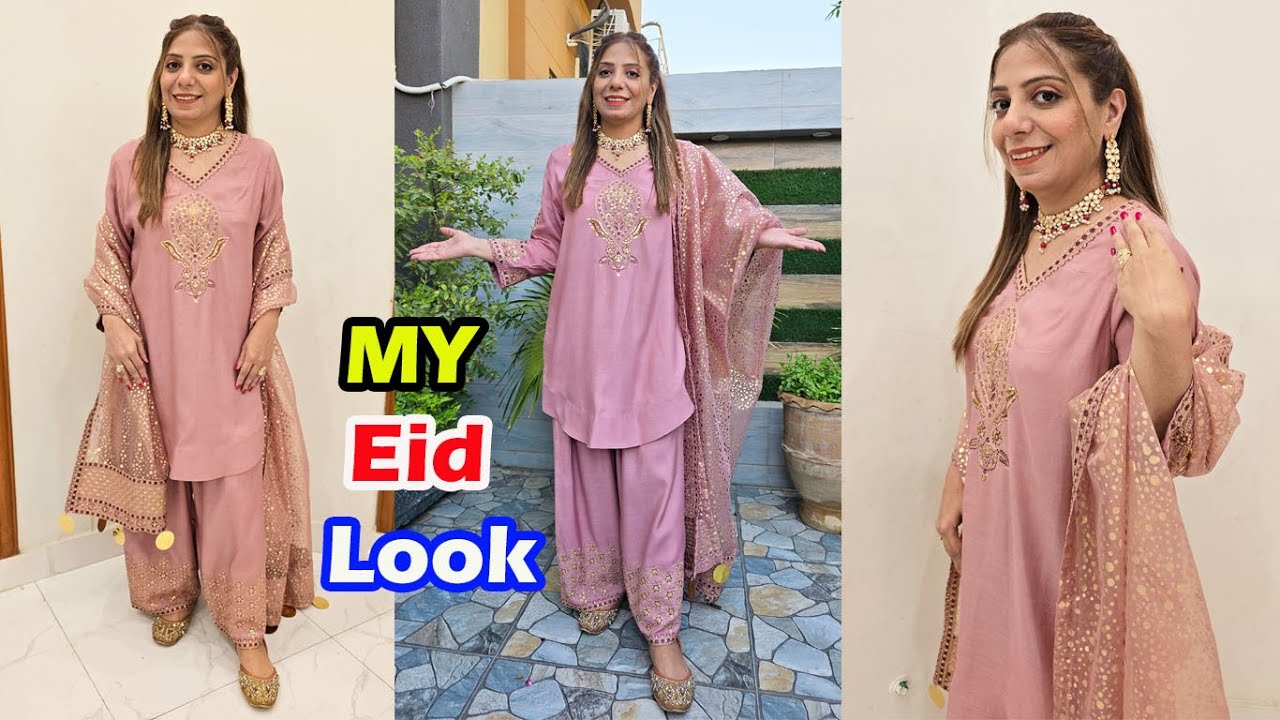 My First Day Eid Look Outfit, Makeup, Jewellery | Eid Mubarak 2025 | Ayesha Lifestyle