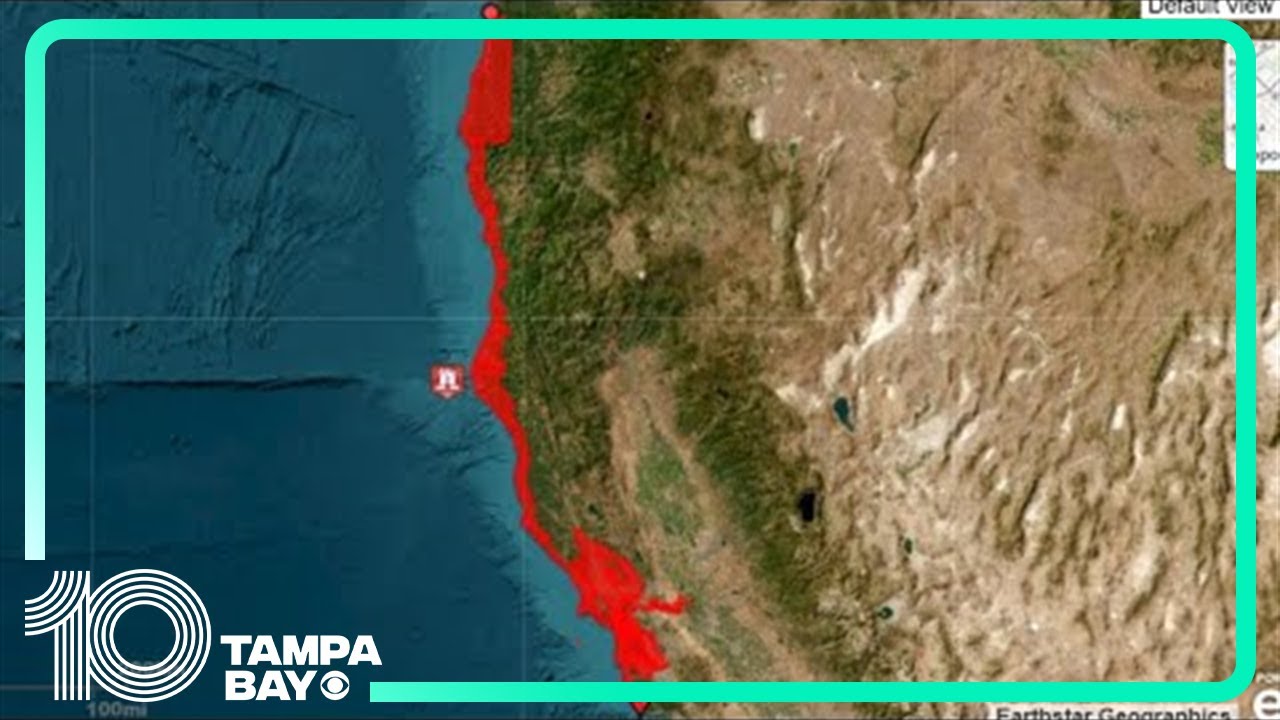 Aerials: Tsunami warning lifted after strong earthquakes hit off Northern California coast