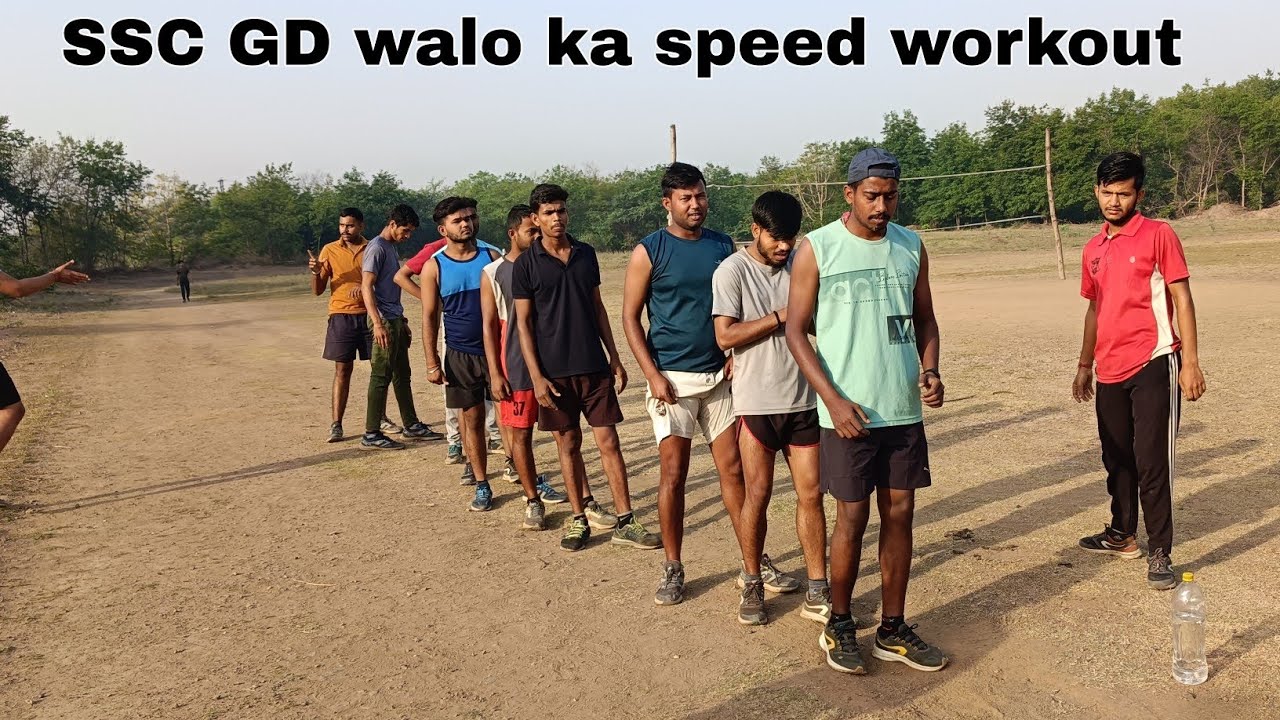Monday speed workout SSC GD walo ka 2km×2 time's || 🔥 5km 22 minute me lane ke liye best workout ✅