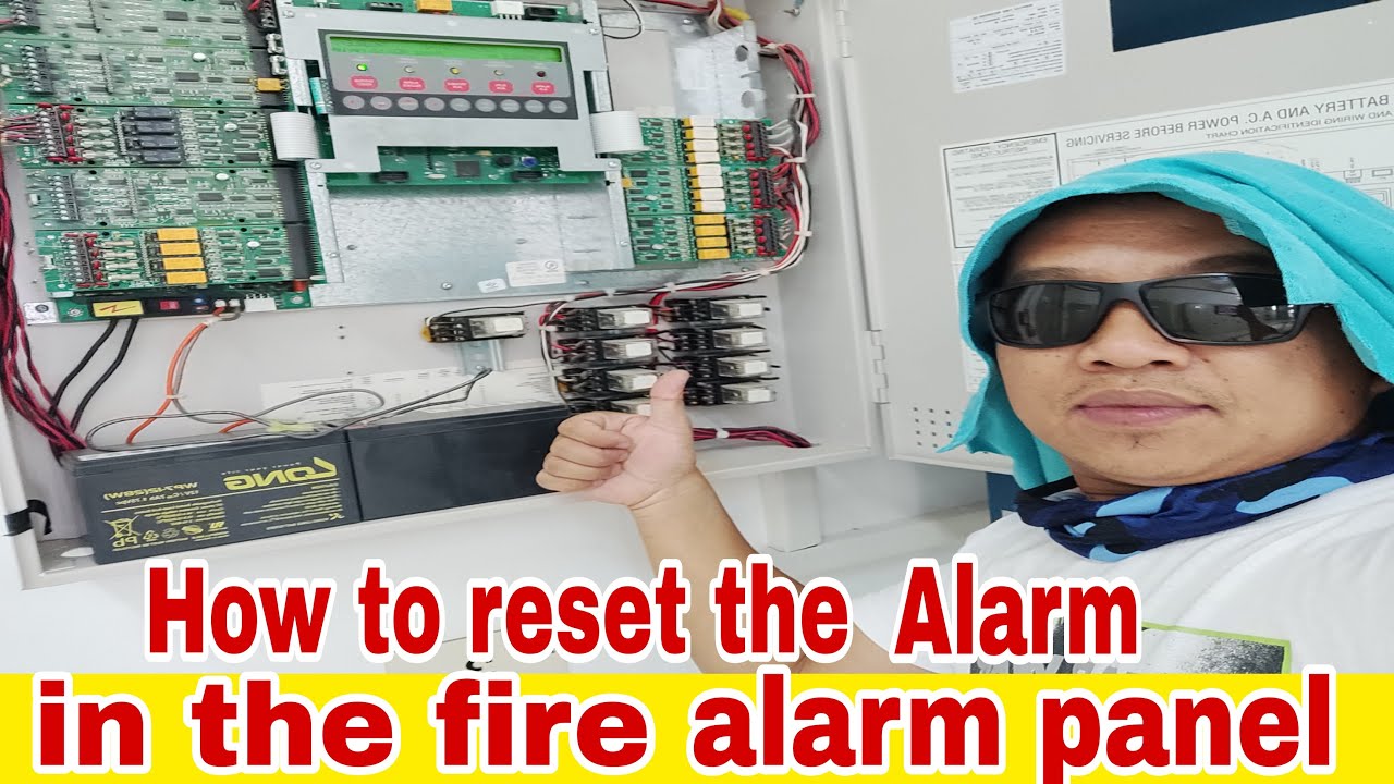 How to reset the alarm in fire alarm panel/Jude Master