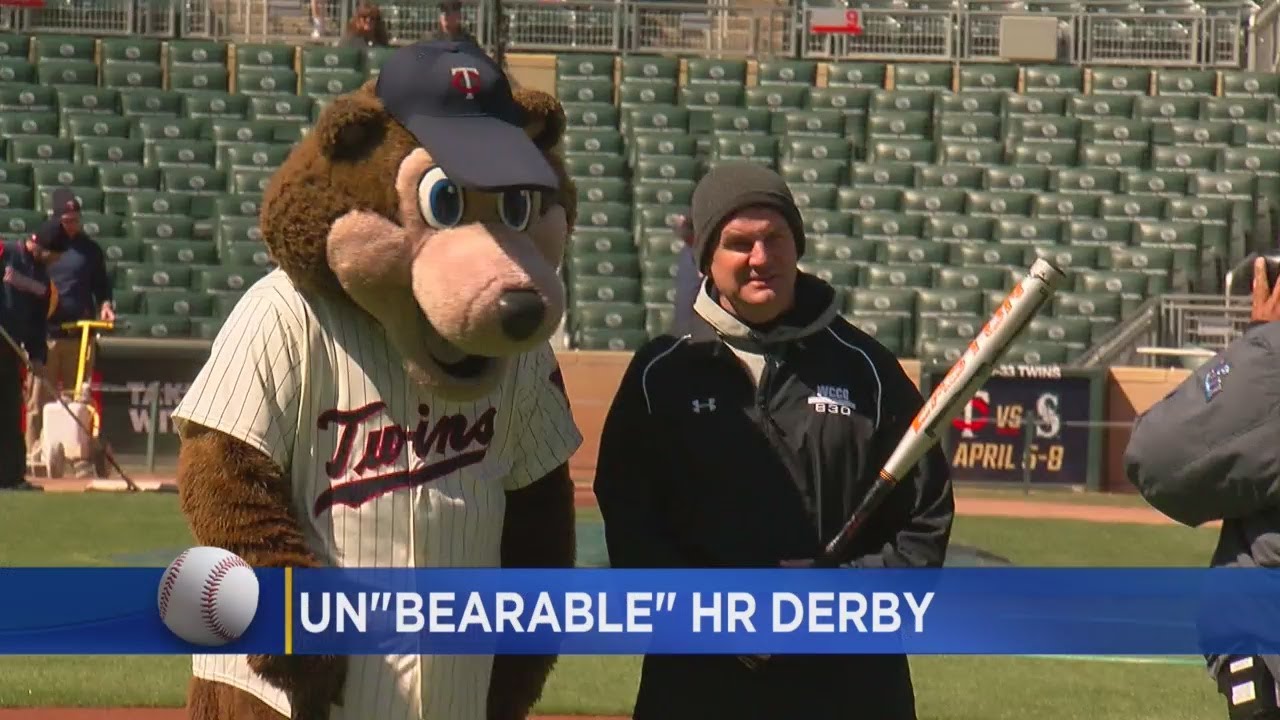 Mike Max Takes On Twins&rsquo; TC Bear In Home Run Derby