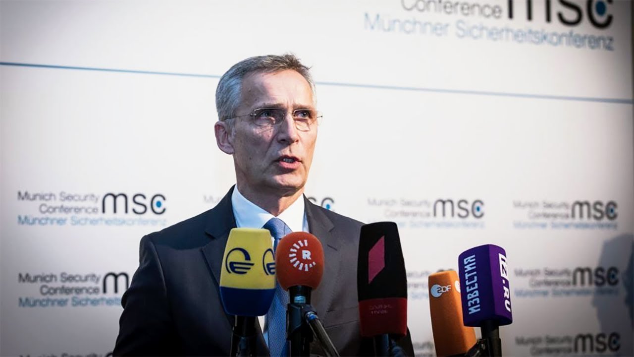 NATO Secretary General doorstep at the Munich Security Conference, 15 FEB 2019