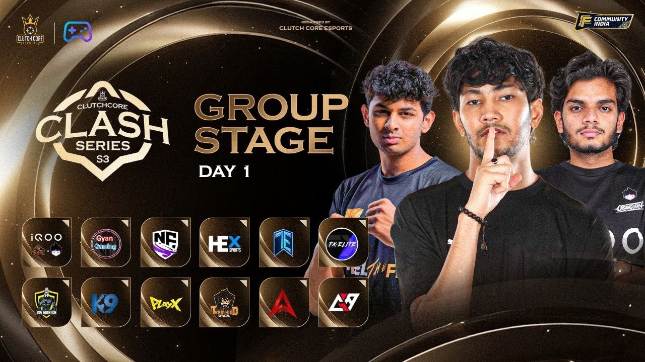 Group Stage Day 1: Clash Series S3 | Gamorite | ft. te, ogxtsg, hind, gg, and more