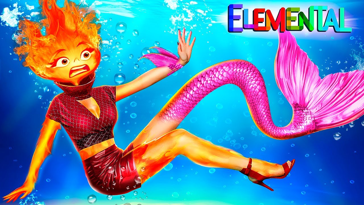 Jak Zostać Syrenką? Od Ember do Syrenki. Metamorfoza w Stylu Elemental w Realu!