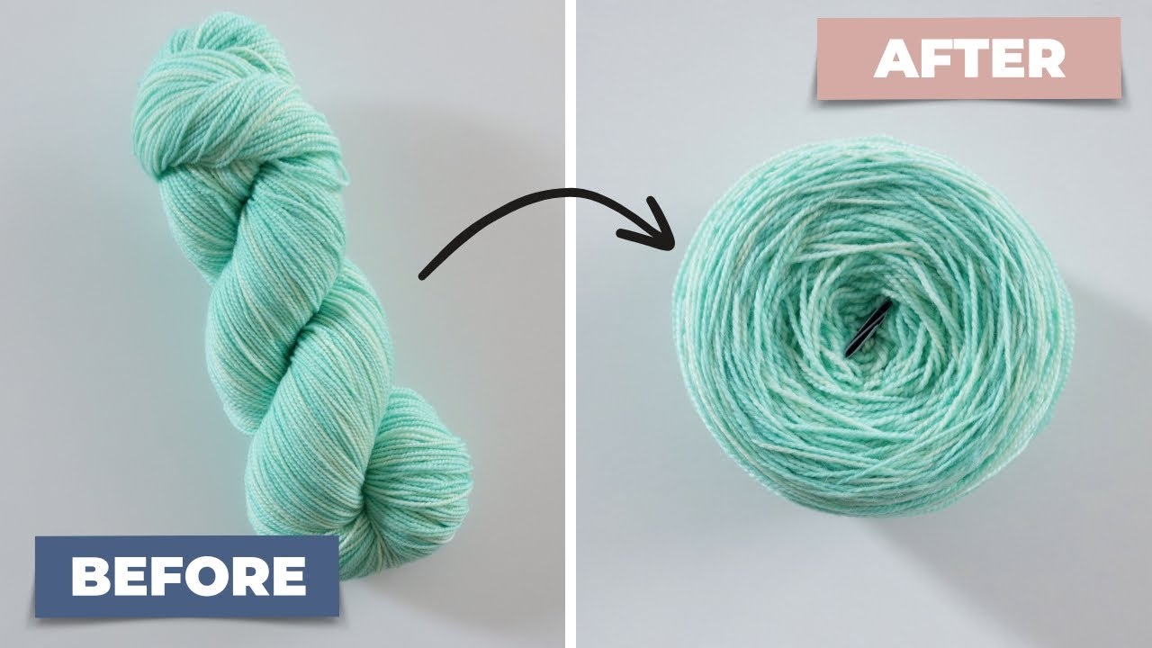 How to Crochet with a Hank of Yarn