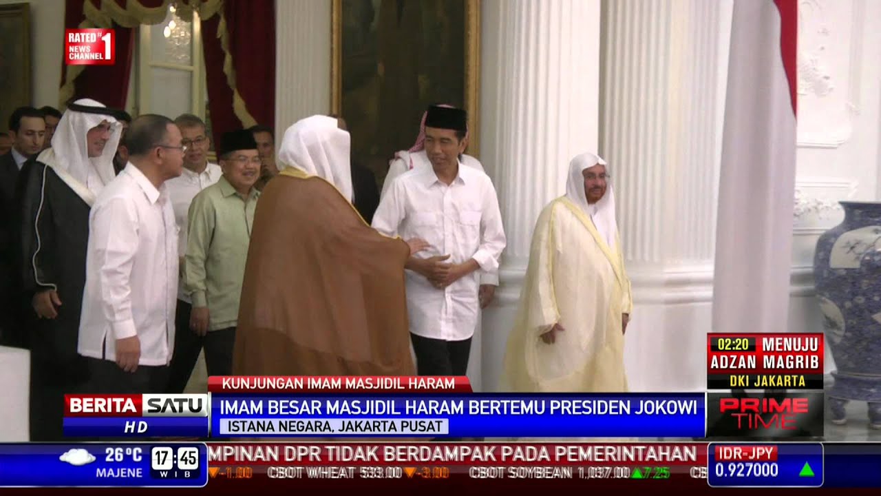 Jokowi Terima Kunjungan Imam Besar Masjidil Haram