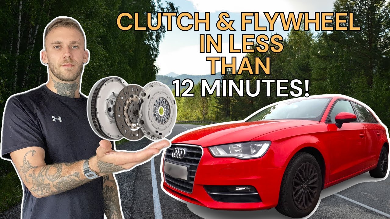 AUDI A3 8V CLUTCH & FLYWHEEL REPLACEMENT IN LESS THAN 12 MINUTES!