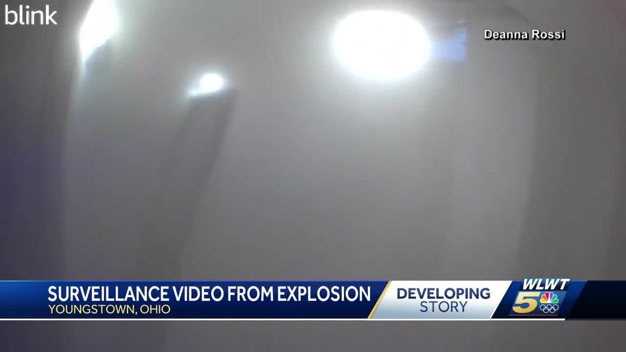 Surveillance video captures moment building exploded in Youngstown