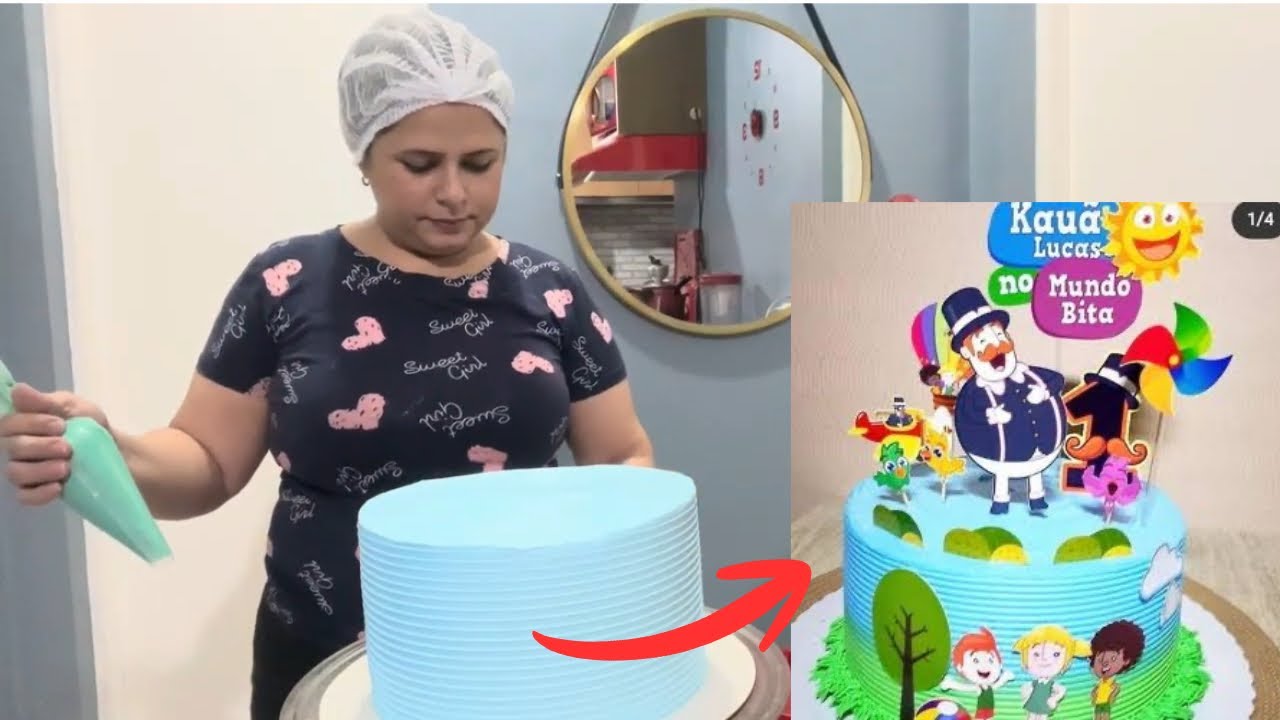 Bolo Mundo Bita Sem Erro: O Jeito Mais Fácil de Decorar!